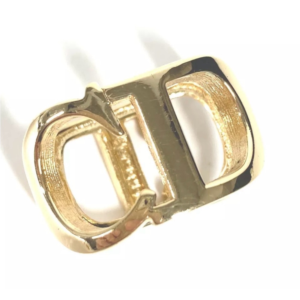 Rare Vintage Dior CD Ring / Scarf Ring - Picture 2 of 7